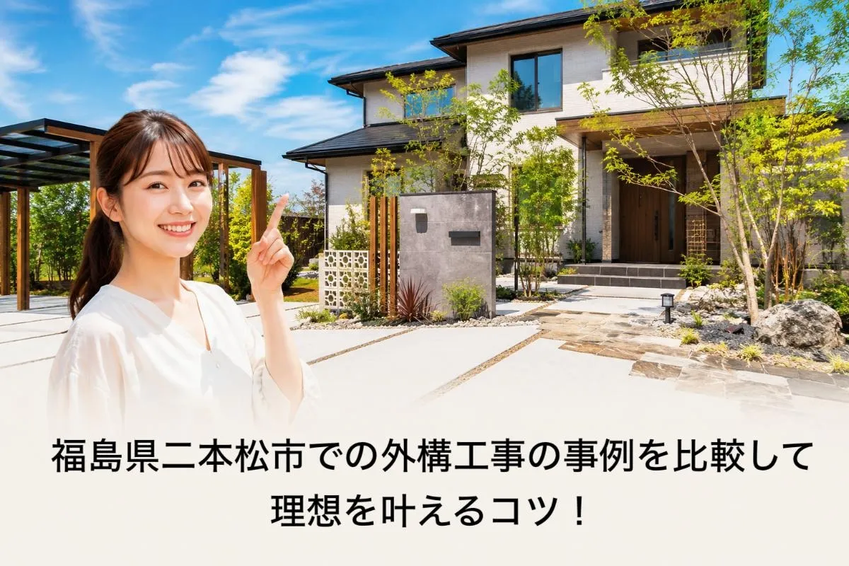 福島県二本松市での外構工事の事例を比較して理想を叶えるコツ！
